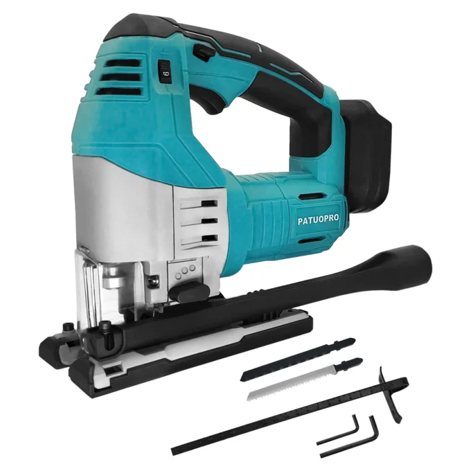 Brushless 6-Speed Electric Jig Saw Cordless Saw 4-Position Orbital Jigsaw Woodworking Tools For Makita 18V Battery(No Battery)
