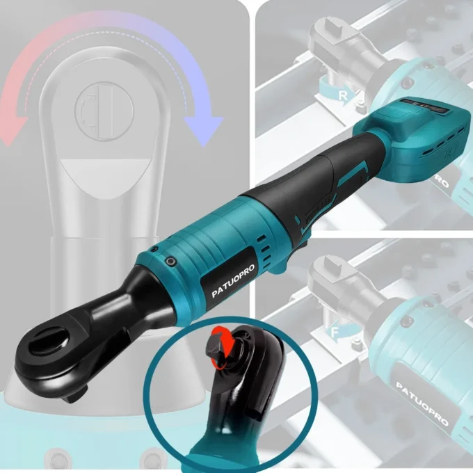 1/2 Inch Brushless Electric Ratchet Wrench Cordless Driver Removal Screw Nut Power Tools For Makita 18V Battery (No Battery)