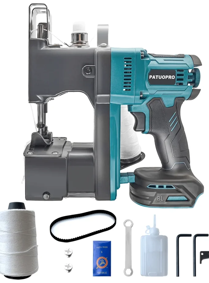 Cordless Brushless Bag Sewing Machine High Speed Outdoor Automatic Secant Sack Packer Tool For Makita 18V Battery（No Battery）