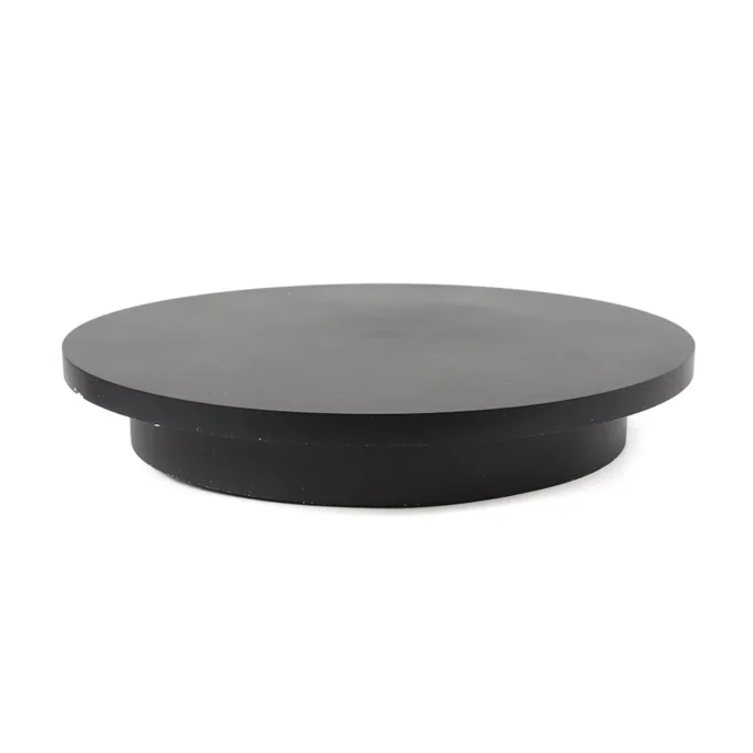 360 Degree Black Motorized Rotating Display Stand ABS Remote Control Electric Turntable Stand for Stores Studios School