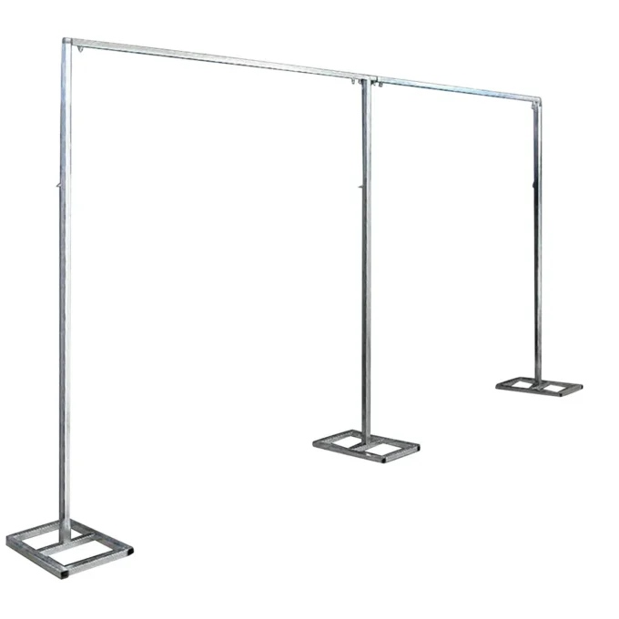 3x6m/10x20ft Metal Wedding Arch Stand,Heavy Duty Photography Backdrop Curtain Frame Balloon Flower Decoration Rack Plant Support